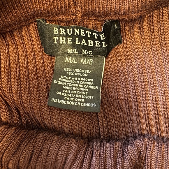 Brand New Brunette the Label Ribbed Legging - M/L - Picture 6 of 6